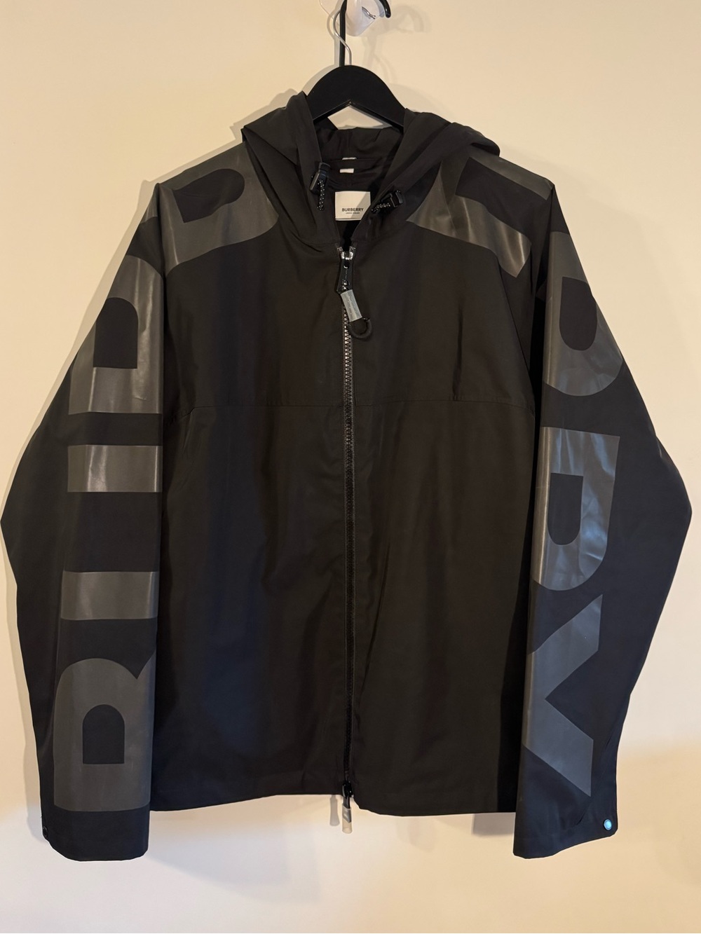 Burberry Logo Windbreaker Jacket Size Large